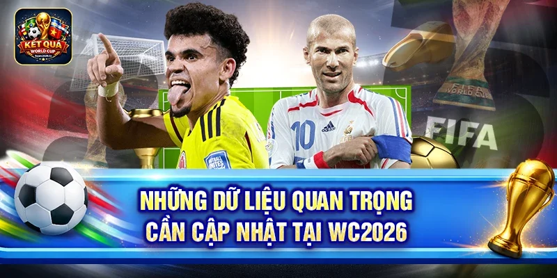 Những dữ liệu quan trọng cần cập nhật tại WC2026